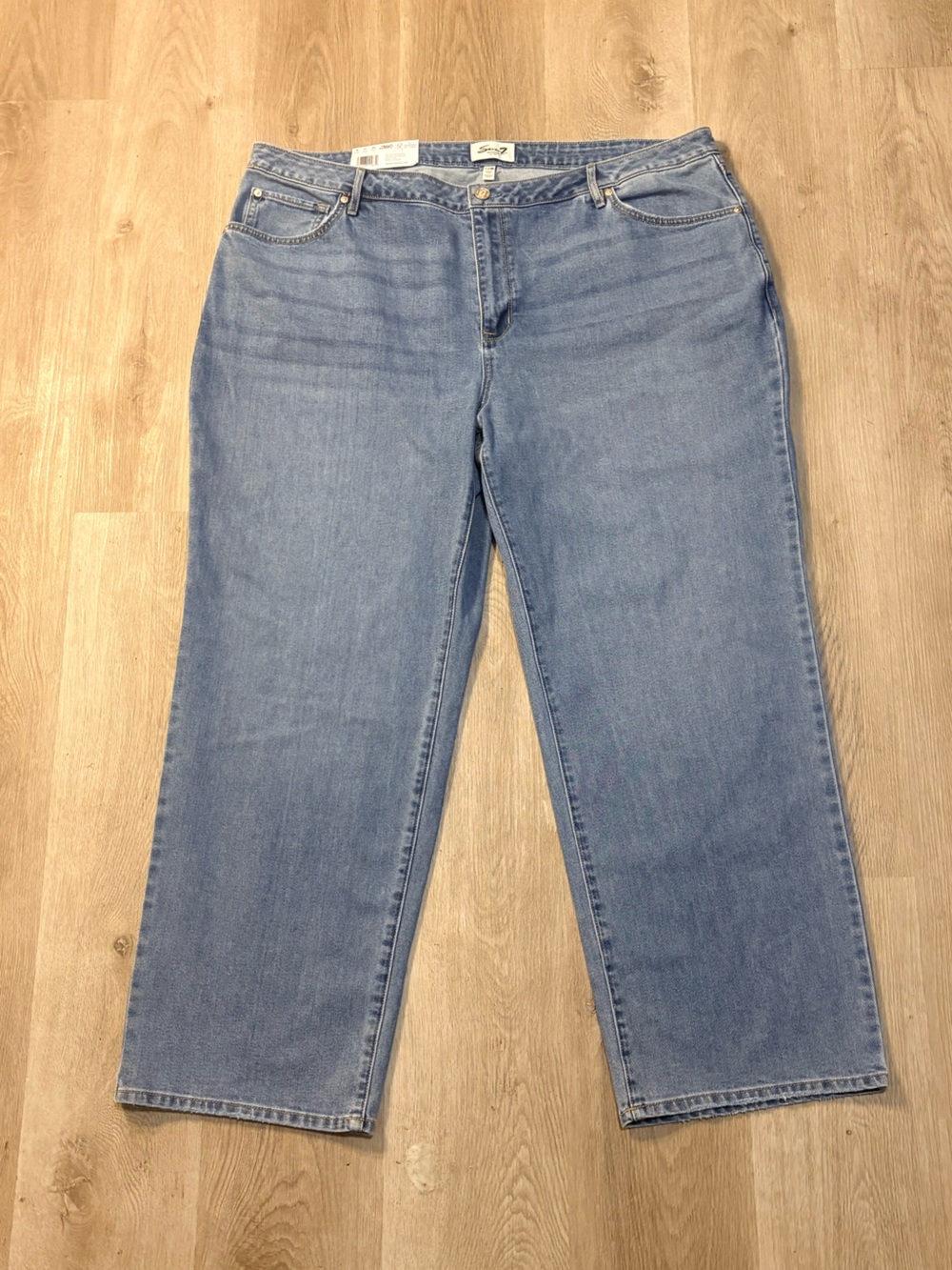 Seven7 Baggy Jeans Women’s Size 22 Loose Wide Leg High Rise Light Wash Y2K 2000s